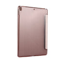 For iPad Pro 10.5 inch Silk Texture Horizontal Deformation Flip Leather Case with 4-folding Holder & Sleep / Wake-up(Rose Gold)