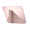 For iPad Pro 10.5 inch Silk Texture Horizontal Deformation Flip Leather Case with 4-folding Holder & Sleep / Wake-up(Rose Gold)