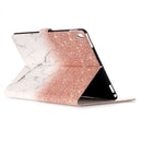 For iPad Pro 10.5 inch (2017) Gold White Marble Pattern Horizontal Flip Leather Protective Case with Holder & Card Slots & Wallet