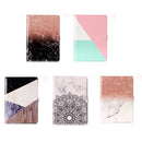 For iPad Pro 10.5 inch (2017) Gold White Marble Pattern Horizontal Flip Leather Protective Case with Holder & Card Slots & Wallet