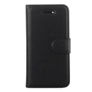 For iPhone 5 & 5s & SE Litchi Texture Horizontal Flip Leather Case with Holder & Card Slots & Wallet(Black)