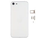 Battery Back Cover with Camera Lens Cover & SIM Card Tray & Side keys for iPhone SE 2020(Silver)