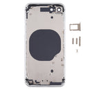 Battery Back Cover with Camera Lens Cover & SIM Card Tray & Side keys for iPhone SE 2020(Silver)