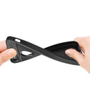 For iPhone 5 & 5s & SE TPU Shockproof Protective Back Cover Case (Black)