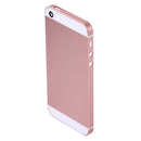 5 in 1 for iPhone SE Original (Back Cover + Card Tray + Volume Control Key + Power Button + Mute Switch Vibrator Key) Full Assembly Housing Cover(Rose Gold)