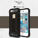 Tough Armor TPU + PC Combination Case for iPhone SE & 5 & 5s(Black)