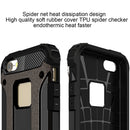 Tough Armor TPU + PC Combination Case for iPhone SE & 5 & 5s(Black)