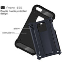 Tough Armor TPU + PC Combination Case for iPhone iPhone SE & 5 & 5s(Dark Blue)