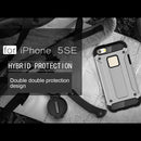Tough Armor TPU + PC Combination Case for iPhone SE & 5 & 5s(Silver)