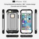 Tough Armor TPU + PC Combination Case for iPhone SE & 5 & 5s(Silver)