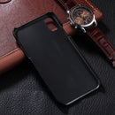 For iPhone X / XS Crocodile Texture Paste Protective Back Cover Case (Black)
