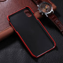 For iPhone X / XS Crocodile Texture Paste Protective Back Cover Case (Red)