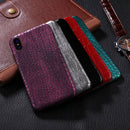 For iPhone X / XS Crocodile Texture Paste Protective Back Cover Case (Red)