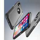 For iPhone X / XS Shockproof Rugged Armor Protective Case(Grey)