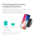NILLKIN MC027 Car Air Outlet Vent Mount Clamp Holder 10W Fast Charging Qi Magnetic Wireless Charger(Black)