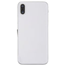 Battery Back Cover Assembly with Side Keys & Vibrator & Loud Speaker & Power Button + Volume Button Flex Cable & Card Tray & Battery Adhesive for iPhone X(White)