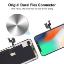Hard OLED Material LCD Screen and Digitizer Full Assembly for iPhone X(Black)