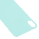 Easy Replacement Big Camera Hole Glass Back Battery Cover for iPhone X / XS(Green)