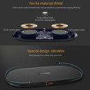 NILLKIN MC031 Gemini Dual Wireless Faster Charger QI Standard Smart Recognition 5/7.5/10W, For iPhone / Samsung / Nokia other QI Standard Smart Phones(Black)