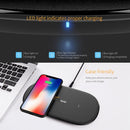 NILLKIN MC031 Gemini Dual Wireless Faster Charger QI Standard Smart Recognition 5/7.5/10W, For iPhone / Samsung / Nokia other QI Standard Smart Phones(Black)