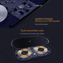 NILLKIN MC031 Gemini Dual Wireless Faster Charger QI Standard Smart Recognition 5/7.5/10W, For iPhone / Samsung / Nokia other QI Standard Smart Phones(Black)