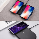 NILLKIN MC031 Gemini Dual Wireless Faster Charger QI Standard Smart Recognition 5/7.5/10W, For iPhone / Samsung / Nokia other QI Standard Smart Phones(Black)