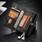 CaseMe-008 for iPhone X / XS TPU + PC Magnetic Absorption Detachable Back Cover Horizontal Flip Leather Case with Holder & Card Slots & Zipper Wallet & Photo Frame(Black)