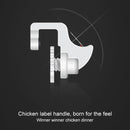 Eat Chicken Mobile Phone Trigger Shooting Controller Button Handle with Phone Holder(Black)