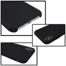 For iPhone X / XS Pure Color Liquid Silicone + PC Dropproof Protective Back Cover Case(Black)