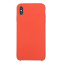 Pure Color Liquid Silicone + PC Dropproof Protective Back Cover Case for iPhone X / XS(Orange)
