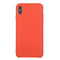 Pure Color Liquid Silicone + PC Dropproof Protective Back Cover Case for iPhone X / XS(Orange)