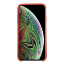 Pure Color Liquid Silicone + PC Dropproof Protective Back Cover Case for iPhone X / XS(Orange)