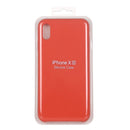 Pure Color Liquid Silicone + PC Dropproof Protective Back Cover Case for iPhone X / XS(Orange)