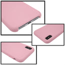 For iPhone X / XS Pure Color Liquid Silicone + PC Dropproof Protective Back Cover Case(Pink)