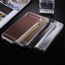 For iPhone X / XS Acrylic + TPU Electroplating Mirror Protective Back Cover Case(Gold)