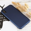 360 Degree Full Coverage Detachable PC Protective Cover Case with Tempered Glass Film for iPhone X (Blue)