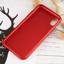 360 Degree Full Coverage Detachable PC Protective Cover Case with Tempered Glass Film for iPhone X (Red)