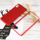 360 Degree Full Coverage Detachable PC Protective Cover Case with Tempered Glass Film for iPhone X (Red)