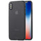 For iPhone X / XS Ultra-thin Frosted PP Protective Back Cover Case(Black)