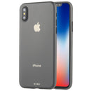 For iPhone X / XS Ultra-thin Frosted PP Protective Back Cover Case (Grey)