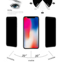 0.26mm 9H 3D Non-full Screen Highly Transparent Privacy Anti-glare Tempered Glass Film for iPhone X & XS