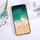 For iPhone X / XS Fuel Injection PC Anti-Scratch Protective Cover Case (Gold)
