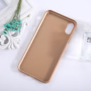 For iPhone X / XS Fuel Injection PC Anti-Scratch Protective Cover Case (Gold)