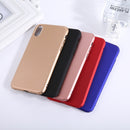 For iPhone X / XS Fuel Injection PC Anti-Scratch Protective Cover Case (Gold)