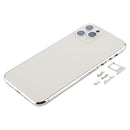 Back Housing Cover with SIM Card Tray & Side keys & Camera Lens for iPhone 11 Pro(Silver)