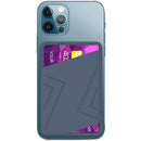 Silicone Wallet Pouch Card Case Magsafing Card Holder for iPhone 13 Series / iPhone 12 Series (Blue)