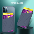 Silicone Wallet Pouch Card Case Magsafing Card Holder for iPhone 13 Series / iPhone 12 Series (Blue)