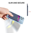 Silicone Wallet Pouch Card Case Magsafing Card Holder for iPhone 13 Series / iPhone 12 Series (Blue)