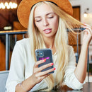 Silicone Wallet Pouch Card Case Magsafing Card Holder for iPhone 13 Series / iPhone 12 Series (Blue)