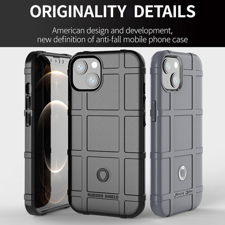 Rugged Shield Full Coverage Shockproof TPU Case for iPhone 13(Black)